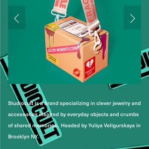 LIMITED EDITION NIK BENTEL SHIPPING BOX BAG STUDIO CULT COLLAB